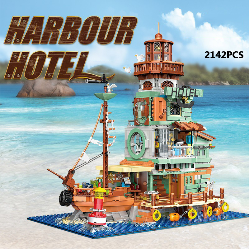 アイデアシティ街並みミニブロック漁師の桟橋ハウスキャビンビル - Lego Set City のレビューと価格